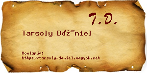 Tarsoly Dániel névjegykártya