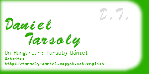 daniel tarsoly business card